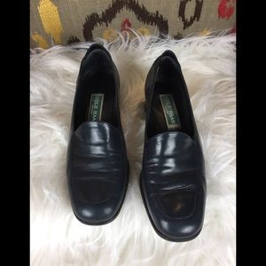 Cole Haan Navy Leather Loafer
